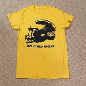 Michigan 2022 Football Maize and Blue Graphic Tee